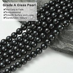 Eco-Friendly Dyed Glass Pearl Round Beads Strands&nbsp;X-HY-A002-6mm-RB080