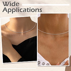 7Pcs 7 Styles 304 Stainless Steel Chain Adjustable Slider Necklaces&nbsp;NJEW-CJ0001-04
