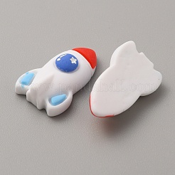 Space Theme Opaque Resin Cabochons&nbsp;LS-CRES-WH0001-51