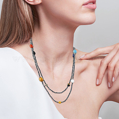 2 Strands Non-magnetic Synthetic Hematite Beads Strands&nbsp;G-AR0005-90