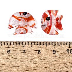 Handmade Transparent Lampwork Beads&nbsp;LAMP-N042-20E