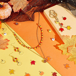 12 Style Autumn Theme Alloy Enamel Pendants&nbsp;ENAM-OC0001-14