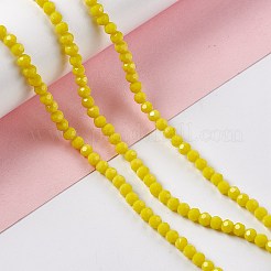 Faceted(32 Facets) Glass Beads Strands&nbsp;EGLA-J042-35A-M