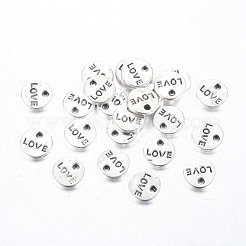 Valentines Day Gift Ideas for Wife Tibetan Style Alloy Charms Pendants&nbsp;TIBEP-A123976-AS-FF