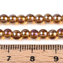 Electroplate Transparent Glass Beads Strands&nbsp;GLAA-T032-T4mm-AB23