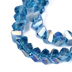 Electroplate Transparent Glass Beads Strands&nbsp;EGLA-Q139-01A-A27