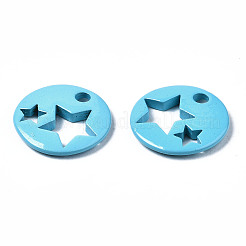 Spray Painted Brass Charms&nbsp;LS-KK-Q252-003D