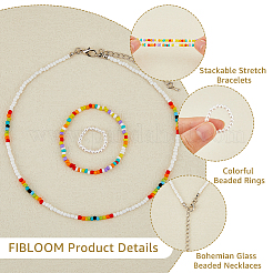 Colorful Jewerly Set&nbsp;SJEW-FI0001-08