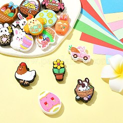 15Pcs 15 Styles Easter Theme Food Grade Eco-Friendly Silicone Beads&nbsp;SIL-CJ0002-71