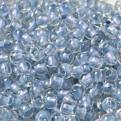 6/0 Transparent Inside Colours Glass Seed Beads&nbsp;SEED-P006-01A-13
