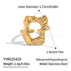 304 Stainless Steel Cuff Open Rings for Women&nbsp;FS3421