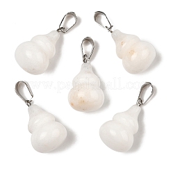 Natural White Jade Pendants&nbsp;G-B127-03P-14