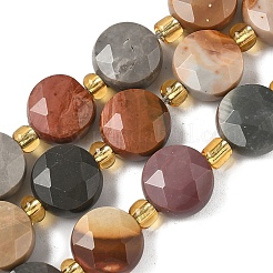 Natural Picture Jasper Beads Strands&nbsp;G-G271-C04-10mm
