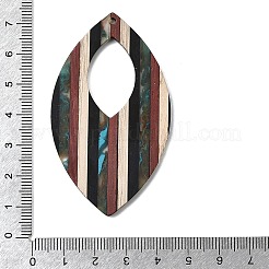 Walnut Wood with Resin Big Pendants&nbsp;WOOD-G025-02B