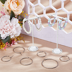 30 Pairs 3 Style 304 Stainless Steel Hoop Earring Shapes&nbsp;EJEW-SP0001-01