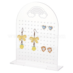 Arch Shaped Acrylic Earring Display Stands&nbsp;EDIS-WH0032-14