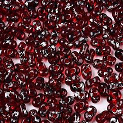 Picasso Spray Painted Glass Seed Beads&nbsp;SEED-T006-04-33