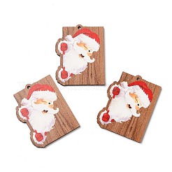 Single Face Christmas Printed Wood Pendants&nbsp;WOOD-D025-37