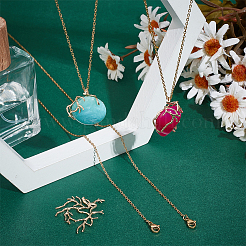 4Pcs Ion Plating(IP) 304 Stainless Steel Pendants Necklaces&nbsp;NJEW-NB0001-25A