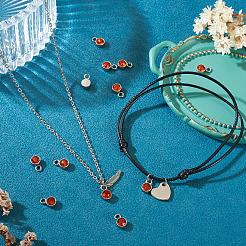 10Pcs Glass Rhinestone Charms&nbsp;STAS-TADJ0001-01