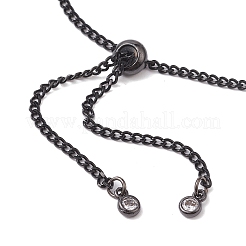 3Pcs 3 Colors Adjustable 304 Stainless Steel Curb Chains Bracelet Making&nbsp;AJEW-JB01213