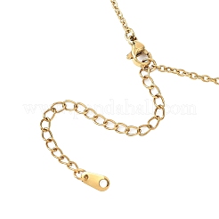 3Pcs 3 Styles Flower Alloy Enamel Pendant 304 Stainless Steel Cable Chain Necklaces for Women&nbsp;NJEW-JN05551
