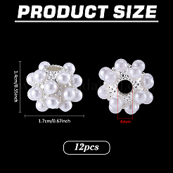 12Pcs Resin Imitation Pearl European Beads&nbsp;RESI-FG0001-18