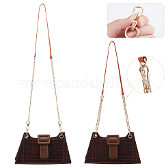 4Pcs 4 Colors PU Leather Alloy Purse Chains&nbsp;FIND-AR0005-99G