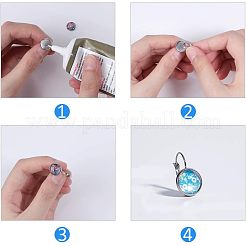 80Pcs 4 Style 304 Stainless Steel Leverback Earring Findings&nbsp;STAS-UN0024-46