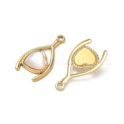 Natural Freshwater Shell Pendants&nbsp;STAS-G397-13G-01