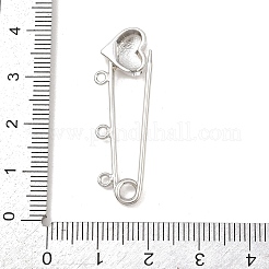 Heart Brass Brooch Findings&nbsp;KK-Z132-01P-01