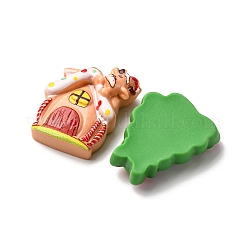 Christmas Theme Opaque Resin Cabochons&nbsp;RESI-B033-02