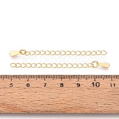 Brass Chain Extender&nbsp;KK-WH20013-06G-NF