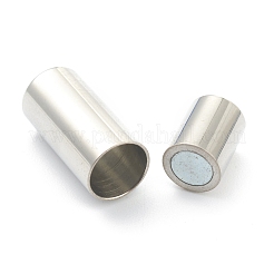 Tarnish Resistant 304 Stainless Steel Magnetic Clasps with Glue-in Ends&nbsp;STAS-O148-06D