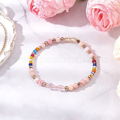 3Pcs 3 Colors Glass Beaded Bracelets for Women&nbsp;BJEW-JB12137