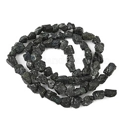 Raw Rough Natural Black Tourmaline Beads Strands&nbsp;G-M453-A01-01