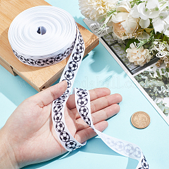 25 Yards Sport Theme Polyester Football Printed Grosgrain Ribbon&nbsp;SRIB-WH0011-290A