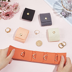 5Pcs 5 Styles PU Leather Jewelry Rolls&nbsp;ABAG-CL0001-69