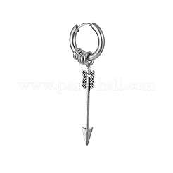 Hip-hop Style 201 Stainless Steel Hoop Earrings&nbsp;FS-WGB94A6-02