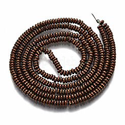 Electroplate Non-magnetic Synthetic Hematite Beads Strands&nbsp;G-T114-58-R