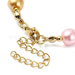 Glass Imitation Pearl Beaded Bracelets for Women&nbsp;BJEW-JB10033-01