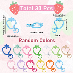 30Pcs Spray Painted Alloy Swivel Lobster Claw Clasps&nbsp;FIND-SC0014-91