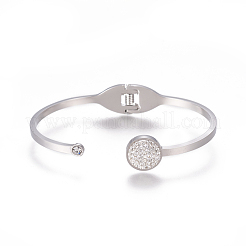 304 Stainless Steel Cuff Bangles&nbsp;BJEW-F390-01