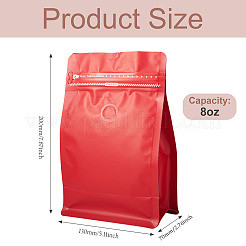 10Pcs BOPP and Aluminized PET and PE Resealable Coffee Zipper Bags with Valve&nbsp;ABAG-TA0001-93D