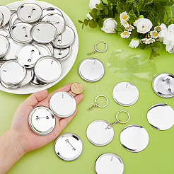 120 Bags 2 Styles DIY Iron Brooch Making Kits&nbsp;DIY-DC0003-85