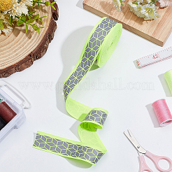 10M Flat Reflective Polyester Grosgrain Ribbon&nbsp;OCOR-BC0006-19A