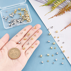 120Pcs 4 Style Brass Spacer Beads&nbsp;KK-CA0003-21