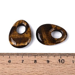 Natural Tiger Eye Pendants&nbsp;G-N361-06E