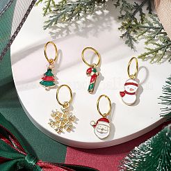 Christmas Theme Iron Dreadlocks Beads&nbsp;OHAR-JH00042