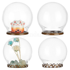 8 Sets 2 Style Glass Dome Cover&nbsp;DJEW-PH0001-28